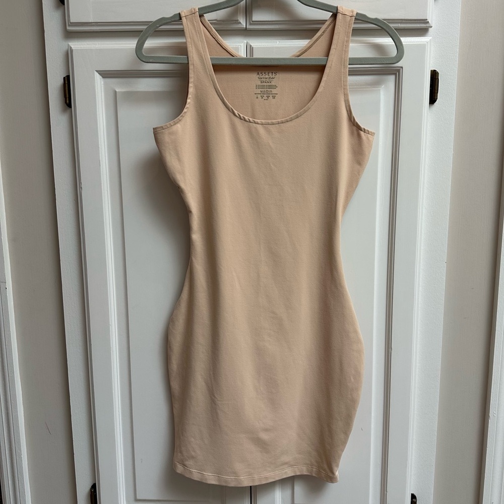 Assets by Spanx Nude Shapewear Tank Dress Size Large